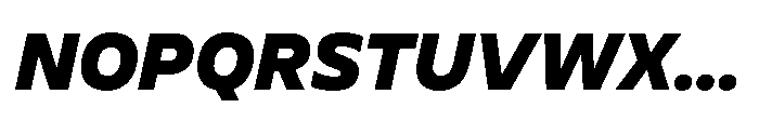BBKV Base Black Slanted Font UPPERCASE