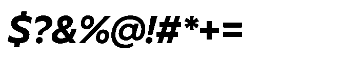 BBKV Base Bold Slanted Font OTHER CHARS
