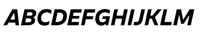 BBKV Base Bold Slanted Font UPPERCASE