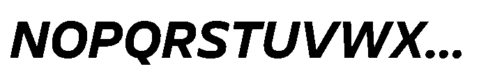 BBKV Base Bold Slanted Font UPPERCASE