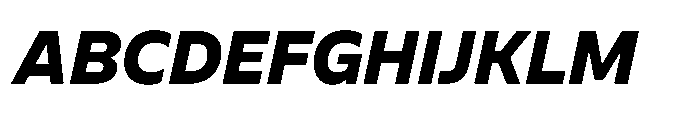 BBKV Base Extra Bold Slanted Font UPPERCASE