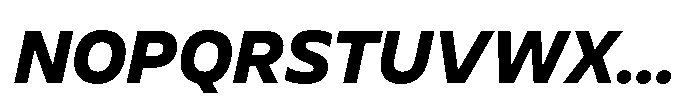 BBKV Base Extra Bold Slanted Font UPPERCASE