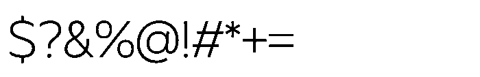 BBKV Base Extra Light Font OTHER CHARS