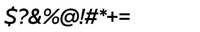 BBKV Base Medium Slanted Font OTHER CHARS