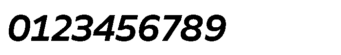 BBKV Base Semi Bold Slanted Font OTHER CHARS