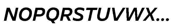 BBKV Base Semi Bold Slanted Font UPPERCASE