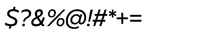 BBKV Base Slanted Font OTHER CHARS