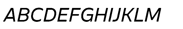 BBKV Base Slanted Font UPPERCASE