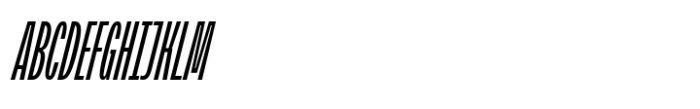 BBKV Polanik Extra Light Slanted Font UPPERCASE