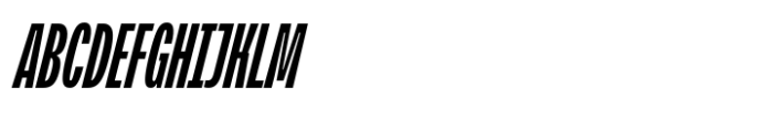 BBKV Polanik Slanted Font UPPERCASE