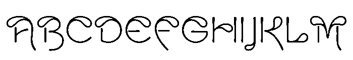 BC Blot Inline Font UPPERCASE