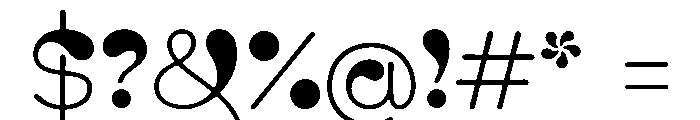 BC Blot Regular Font OTHER CHARS