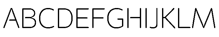 BC Civitas Inktrap Light Font UPPERCASE