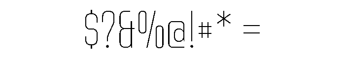 Bc Barell Thin Font OTHER CHARS