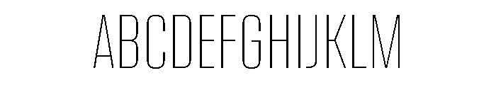 Bc Barell Thin Font UPPERCASE