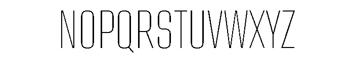 Bc Barell Thin Font UPPERCASE