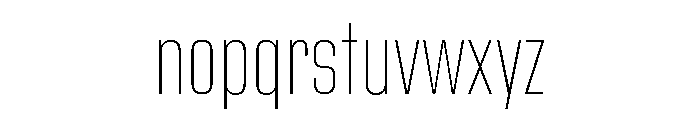 Bc Barell Thin Font LOWERCASE