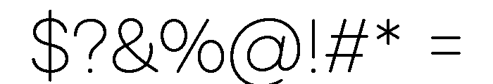 Bc Blot Thin Font OTHER CHARS