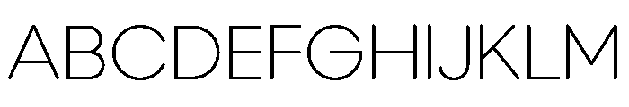 Bc Blot Thin Font UPPERCASE