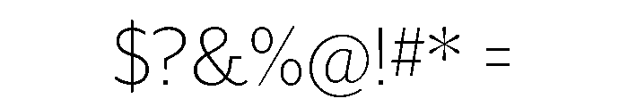 Bc Civitas Extra Light Font OTHER CHARS