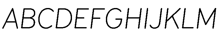 Bc Civitas Light Italic Font UPPERCASE