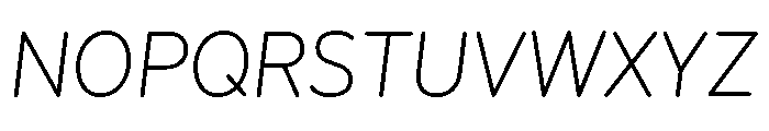 Bc Civitas Light Italic Font UPPERCASE