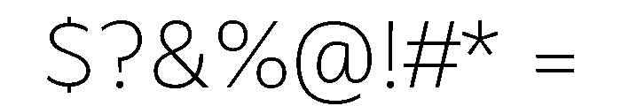 Bc Civitas Thin Font OTHER CHARS