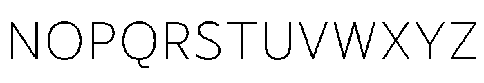 Bc Civitas Thin Font UPPERCASE