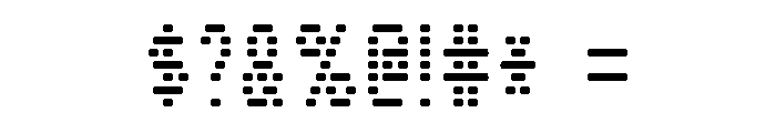 BD Terminal VF Regular Font OTHER CHARS