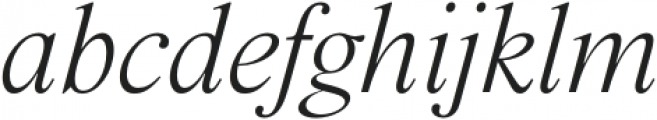 BD Megalona Extra Light Italic otf (200) Font LOWERCASE