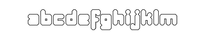 BDFimo-Outline Font LOWERCASE