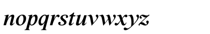 BD Megalona Demi Bold Italic Font LOWERCASE