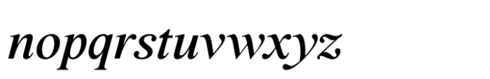 BD Megalona Medium Italic Font LOWERCASE