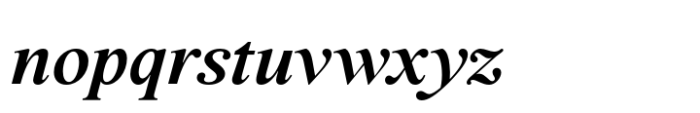 BD Megalona Semi Bold Italic Font LOWERCASE