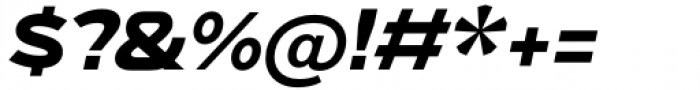 BD Megatoya Extended Black Italic Font OTHER CHARS