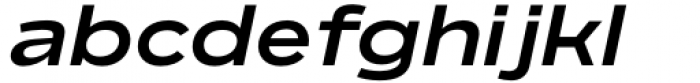 BD Megatoya Extended Bold Italic Font LOWERCASE