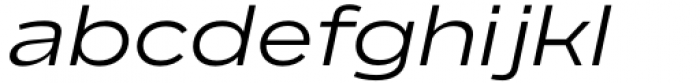 BD Megatoya Extended Italic Font LOWERCASE