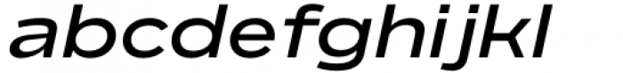BD Megatoya Extended Semi Bold Italic Font LOWERCASE