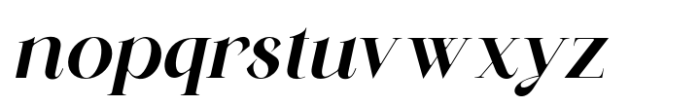 BD Serenity Italic Bold Font LOWERCASE