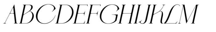 BD Serenity Italic Light Font UPPERCASE