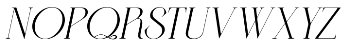 BD Serenity Italic Light Font UPPERCASE