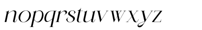BD Serenity Italic Regular Font LOWERCASE