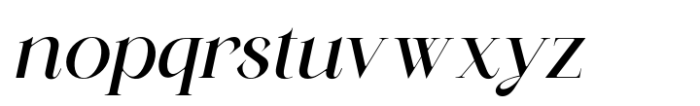 BD Serenity Italic Semi Bold Font LOWERCASE