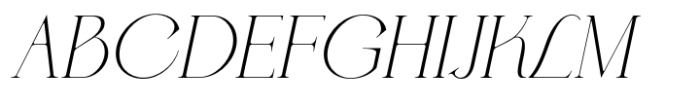 BD Serenity Italic Thin Font UPPERCASE