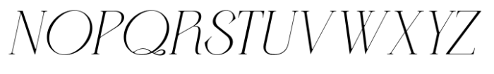 BD Serenity Italic Thin Font UPPERCASE