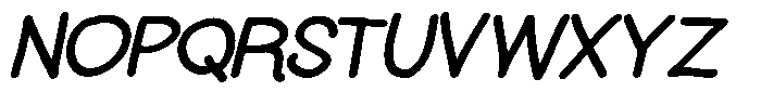 BDFlat BDflat Bold Italic Font UPPERCASE