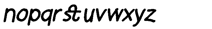 BDFlat BDflat Bold Italic Font LOWERCASE
