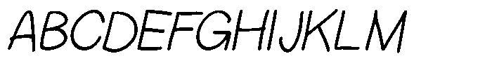 BDFlat BDflat Italic Font UPPERCASE