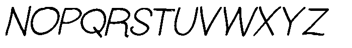 BDFlat BDflat Italic Font UPPERCASE