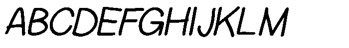 BDFlat BDflat Medium Italic Font UPPERCASE